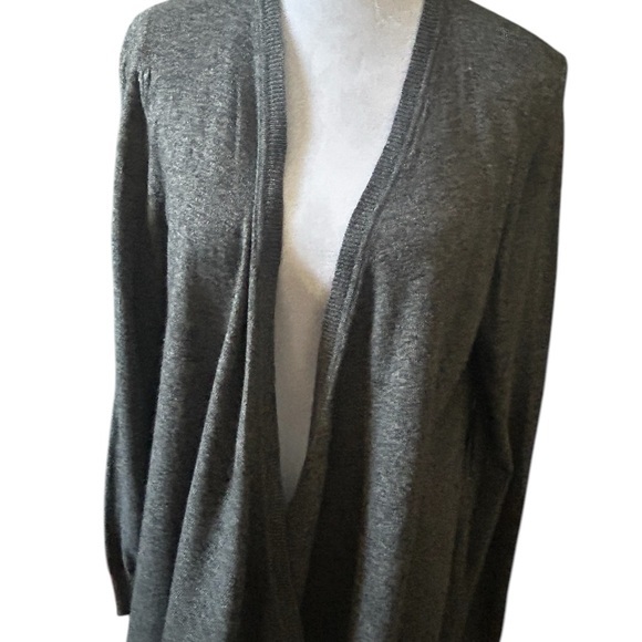 Ann Taylor Sweaters - ANN TAYLOR gray swing cardigan - merino wool blend - size L - worn a few times